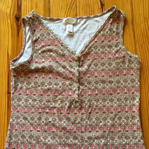 Flowery Talbots tank top